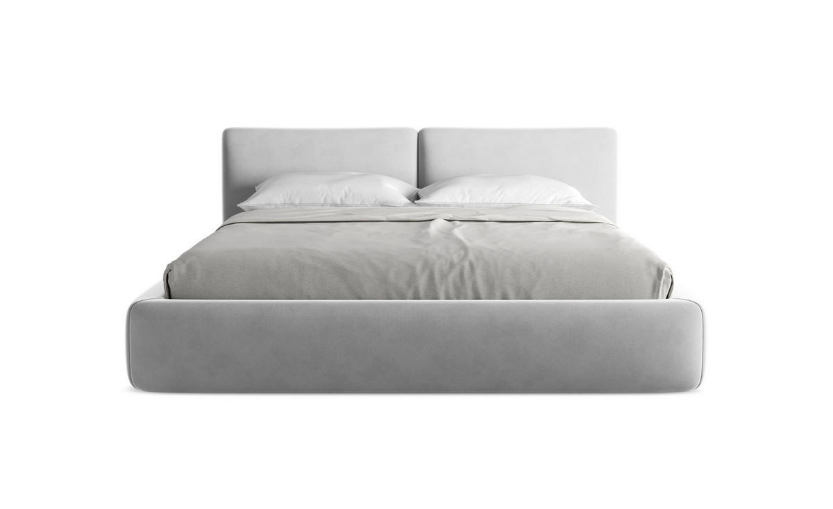 POLSTERBETT mit Bettkasten und Lattenrost 200x228 Grau - Dunkelgrau/Schwarz, Kunststoff/Textil (180/200cm) - Makamii