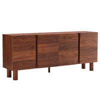 SIDEBOARD, dunkles Holz - Braun, Holz (180/75/38.2cm) - Oviala