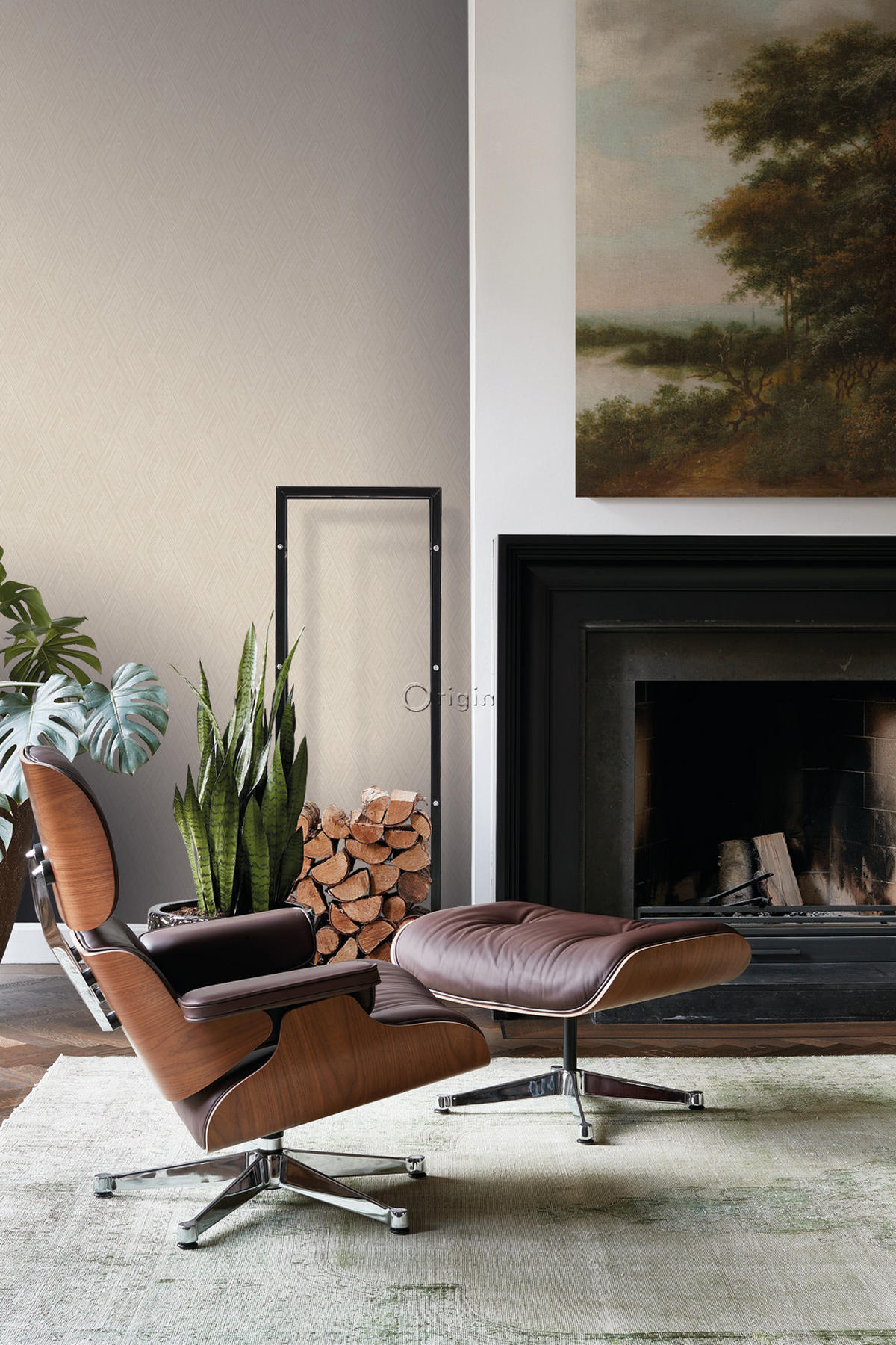 TAPETE 3D-Muster 53 cm x 10.05 m - Beige, Papier (53/1000cm) - Origin Wallcoverings