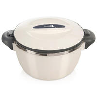 LUNCHTHERMOSKANNE Termo Edelstahl 900 ml - Creme, Kunststoff (22/10.5/18cm) - Orion 