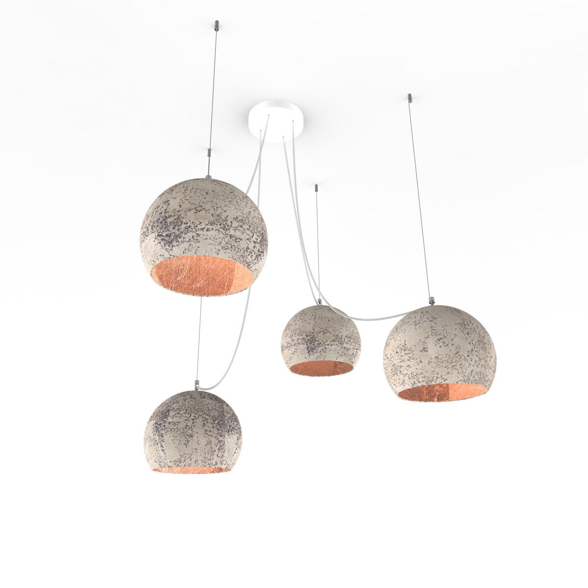 HÄNGELEUCHTE - Grau, Metall (25/25/20cm) - Lumicom