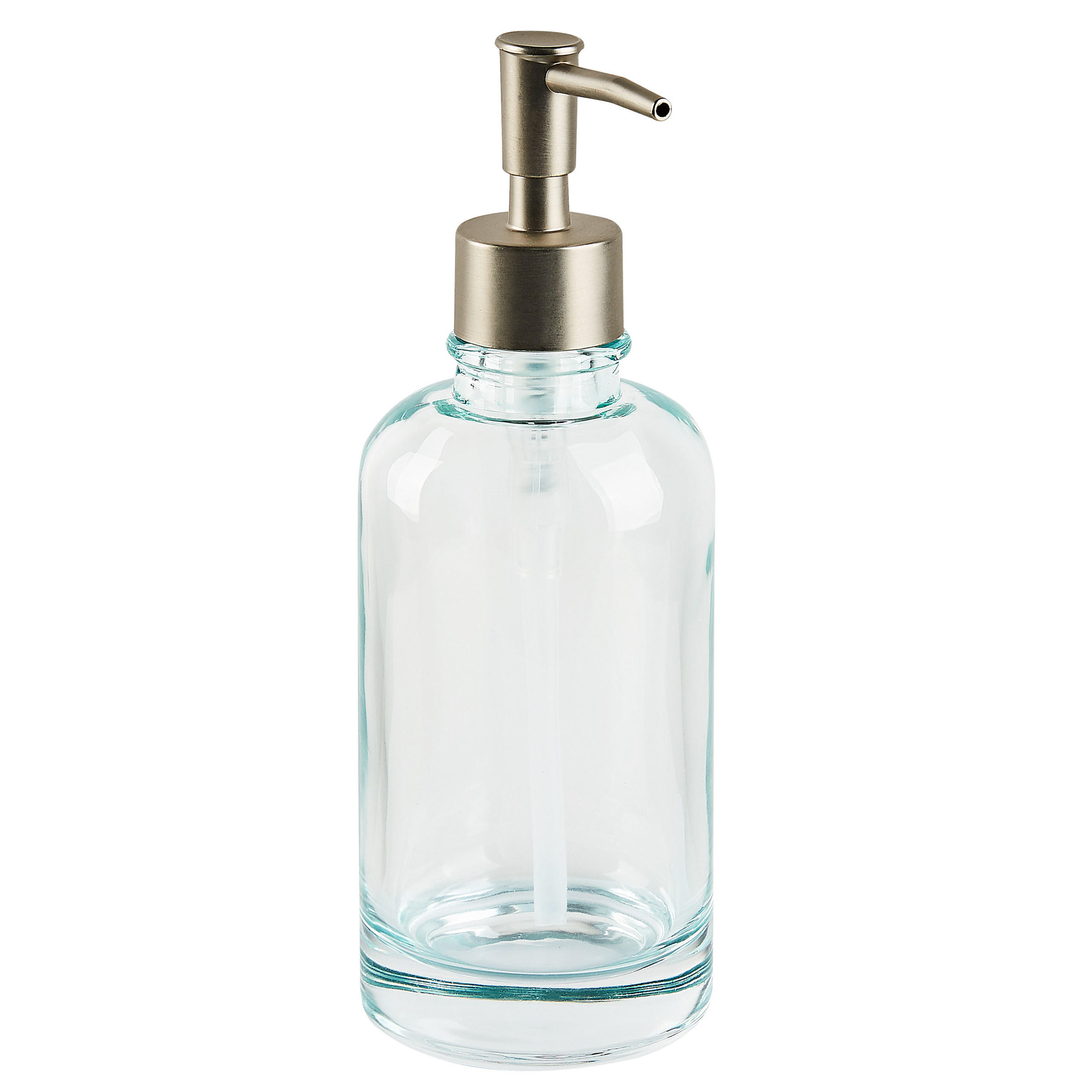 BADEZIMMER Set 5-teilig Glas mintgrün Amarga - Silberfarben/Grün, Glas (15/20/10cm) - Beliani