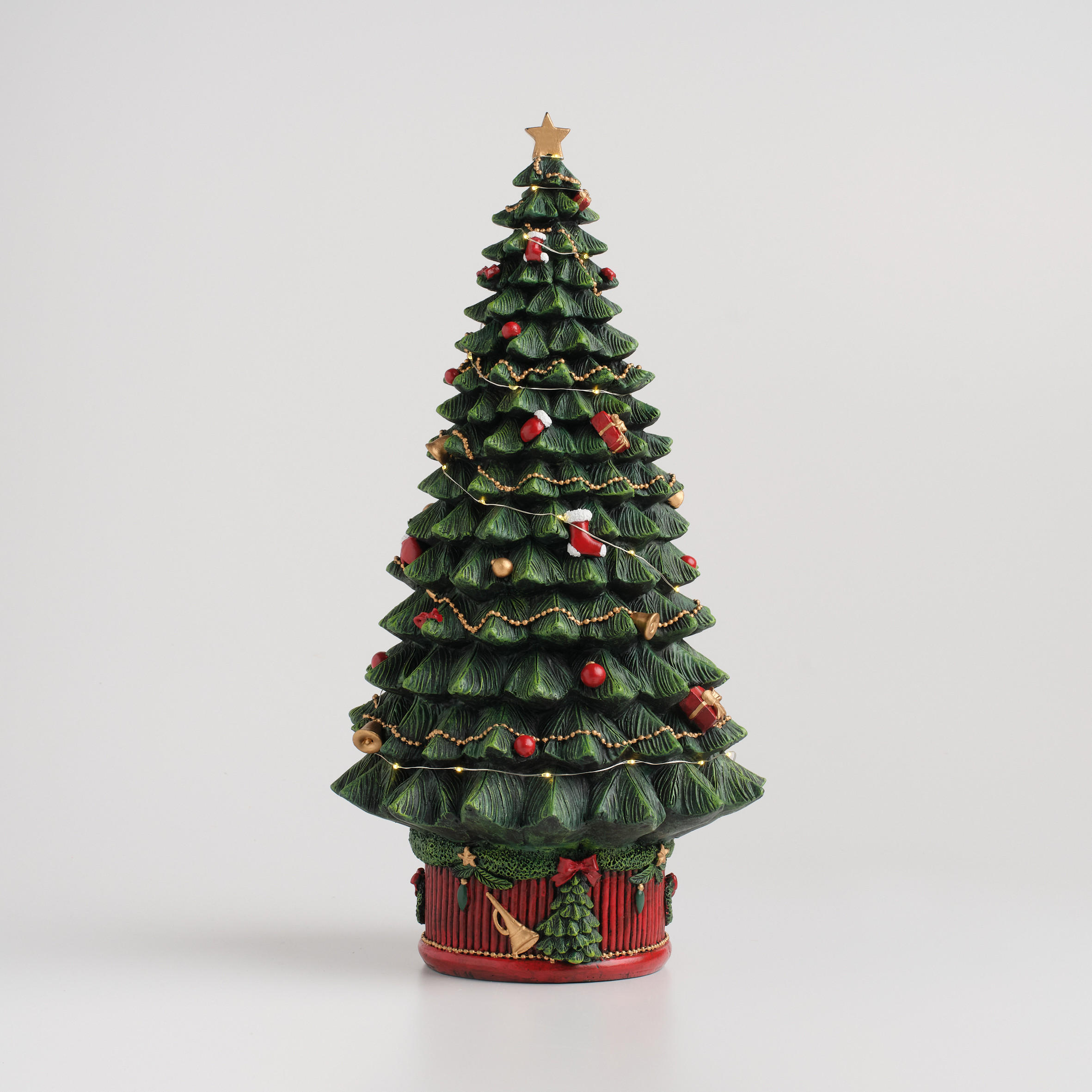 DEKOFIGUR Led CRISP, 50 x 25 cm, Grün, Beleuchtet Weihnachtsfigur, Weihnachtsdeko, Deko Wohnzimmer, Winter Christmas, XMAS Geschenk - Grün, Kunststoff (25/50/25cm) - home&you