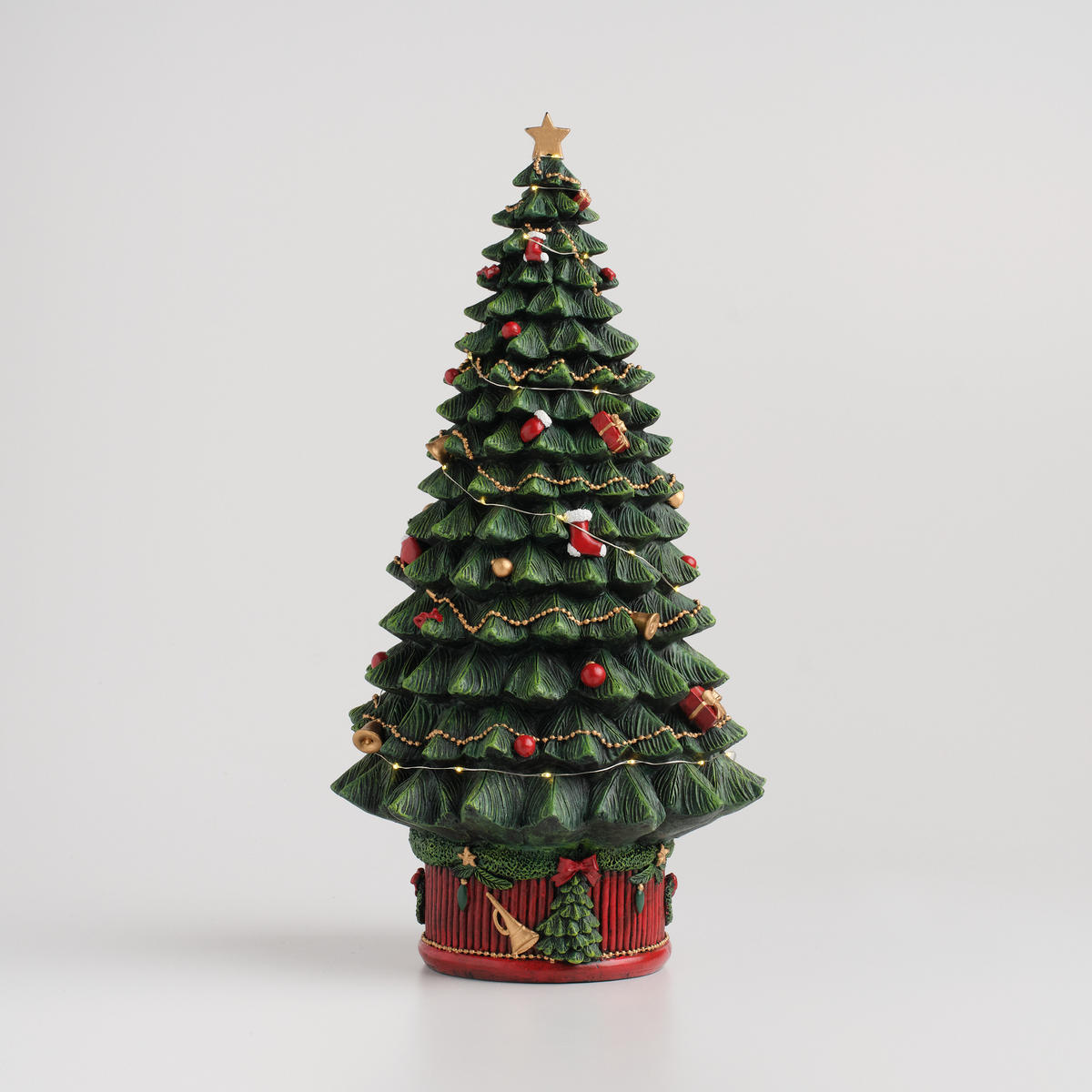 DEKOFIGUR Led CRISP, 50 x 25 cm, Grün, Beleuchtet Weihnachtsfigur, Weihnachtsdeko, Deko Wohnzimmer, Winter Christmas, XMAS Geschenk - Grün, Kunststoff (25/50/25cm) - home&you