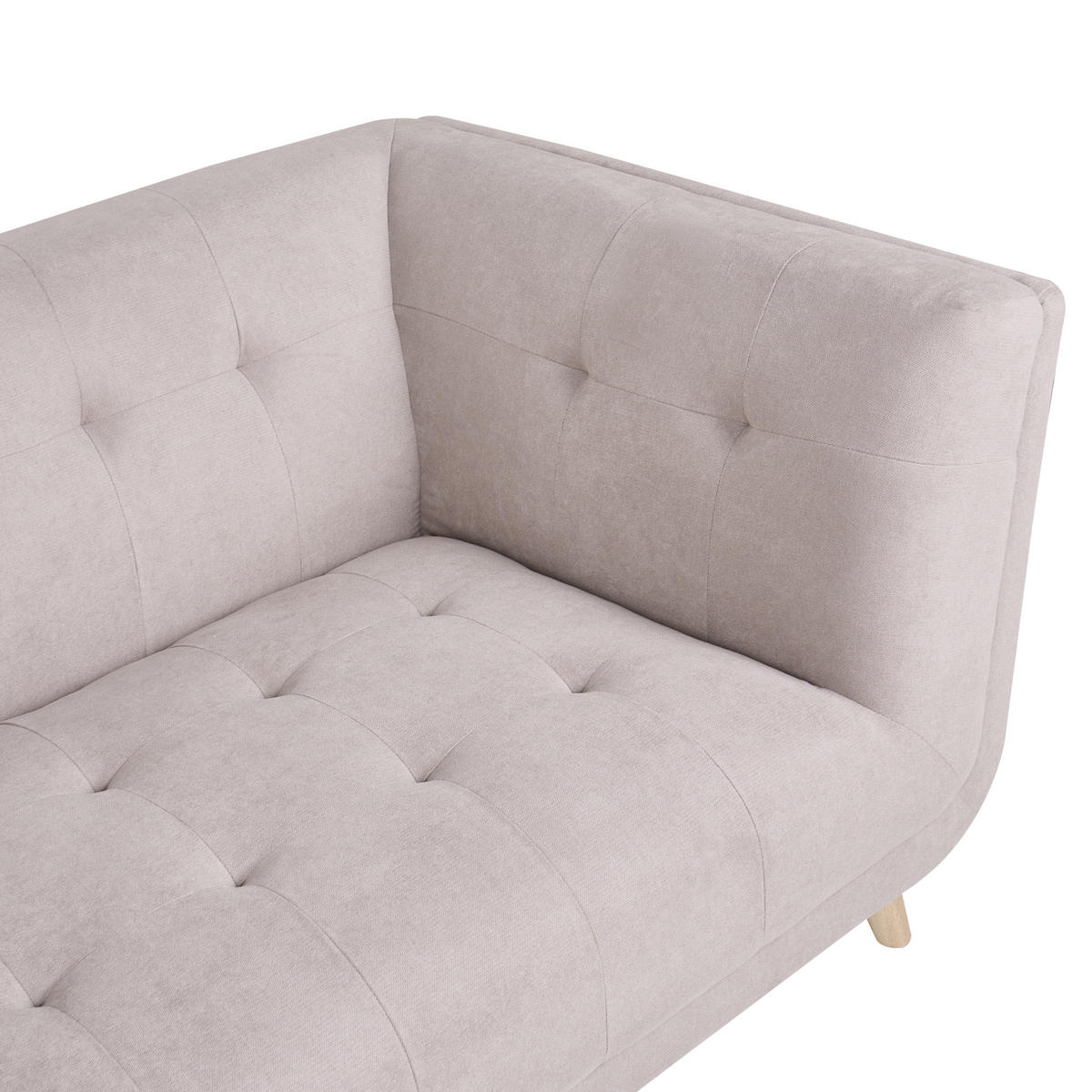 POHOVKA 2-místná Látka Taupe Habo - světle hnědá, textil (176/78/72cm) - Beliani