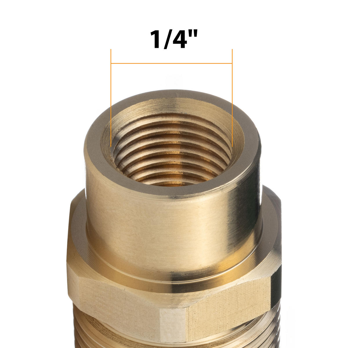 SCHLAUCH Kanalreinigung, 20 m, Außengewinde M22, 1/4 Zoll Anschluss, Düse 1 vorne 3 hinten, max. 160 bar, 60 °C - Multicolor, Kunststoff/Metall (10/10/10cm)