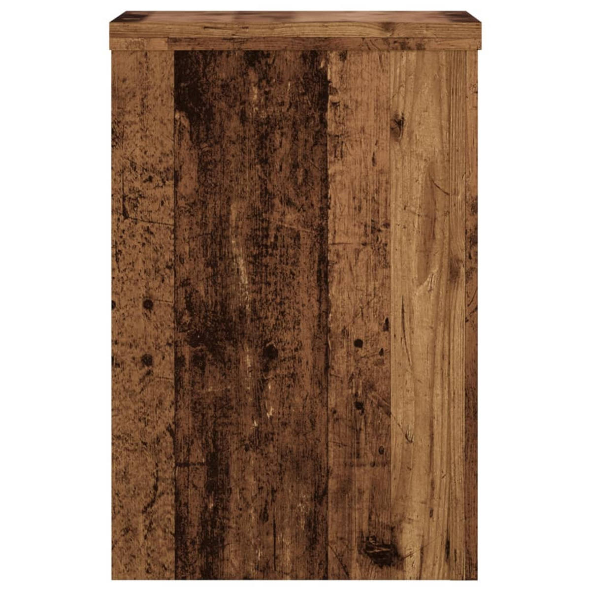 PFLANZENSTÄNDER 2Er Set Altholz-Optik 20/20/30 Cm Holzwerkstoff - Braun, Holzwerkstoff (20/30/20cm) - vidaXL