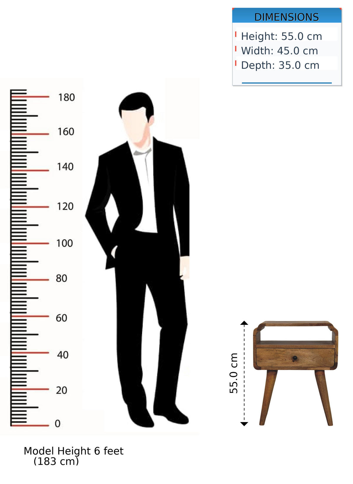 NACHTKASTEN Newton Eichenoptik, 1 Schublade und Offenes Regal, Beige - Beige/Messingfarben, Holz/Metall (45/55/35cm) - Artisan Furniture
