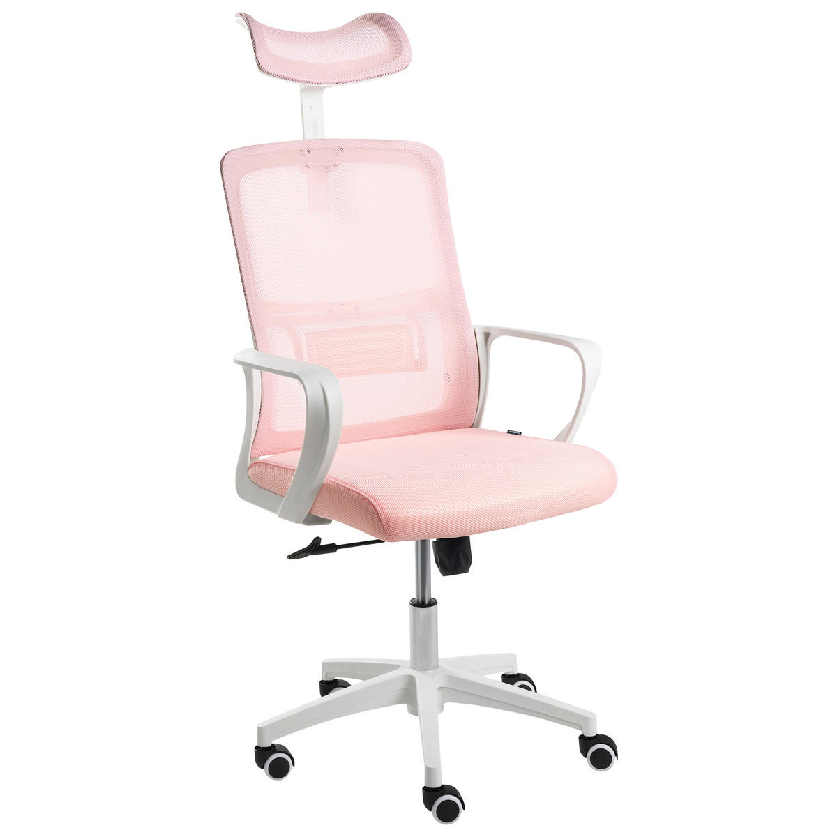 BÜROSTUHL Pastellrosa Monarch - Pink, Textil (46/110/62cm) - Beliani