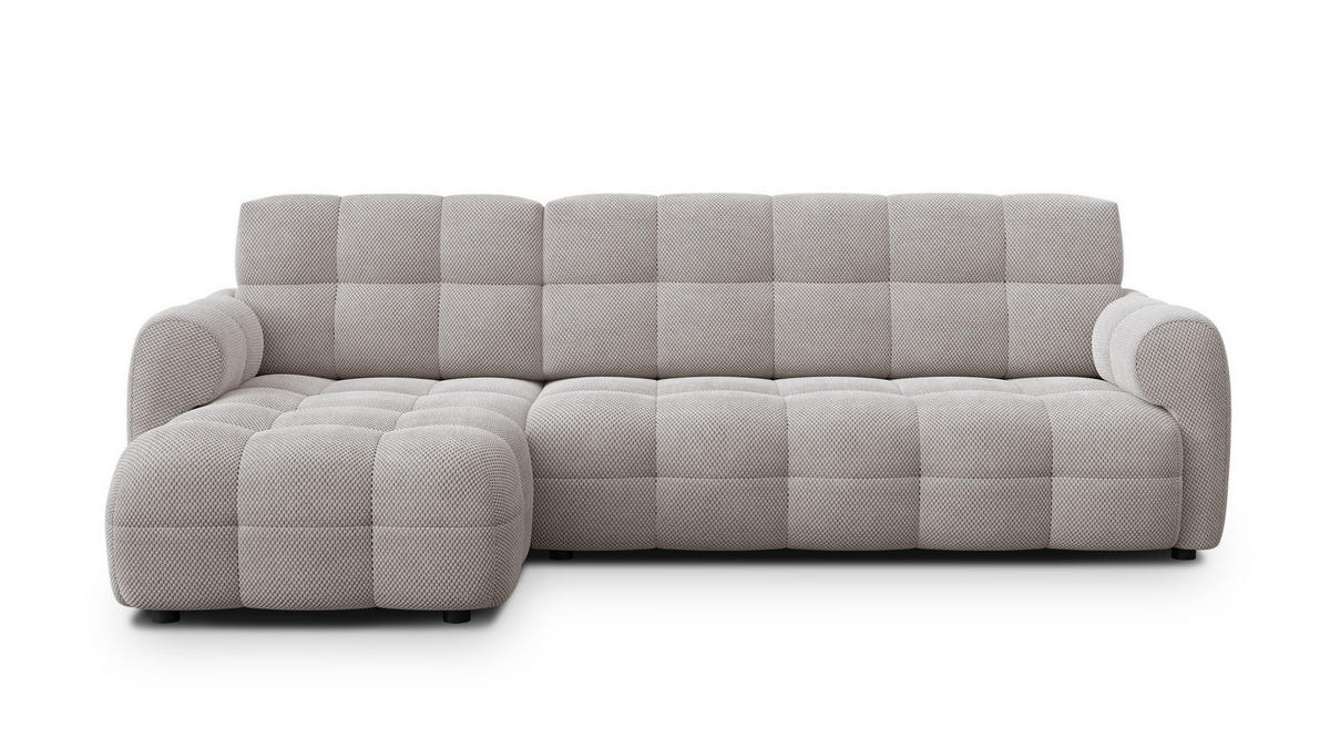 ECKSOFA MELLOW 4-Sitzer, beige - Beige/Schwarz, Holz/Textil (262/156cm) - Courtois Laville