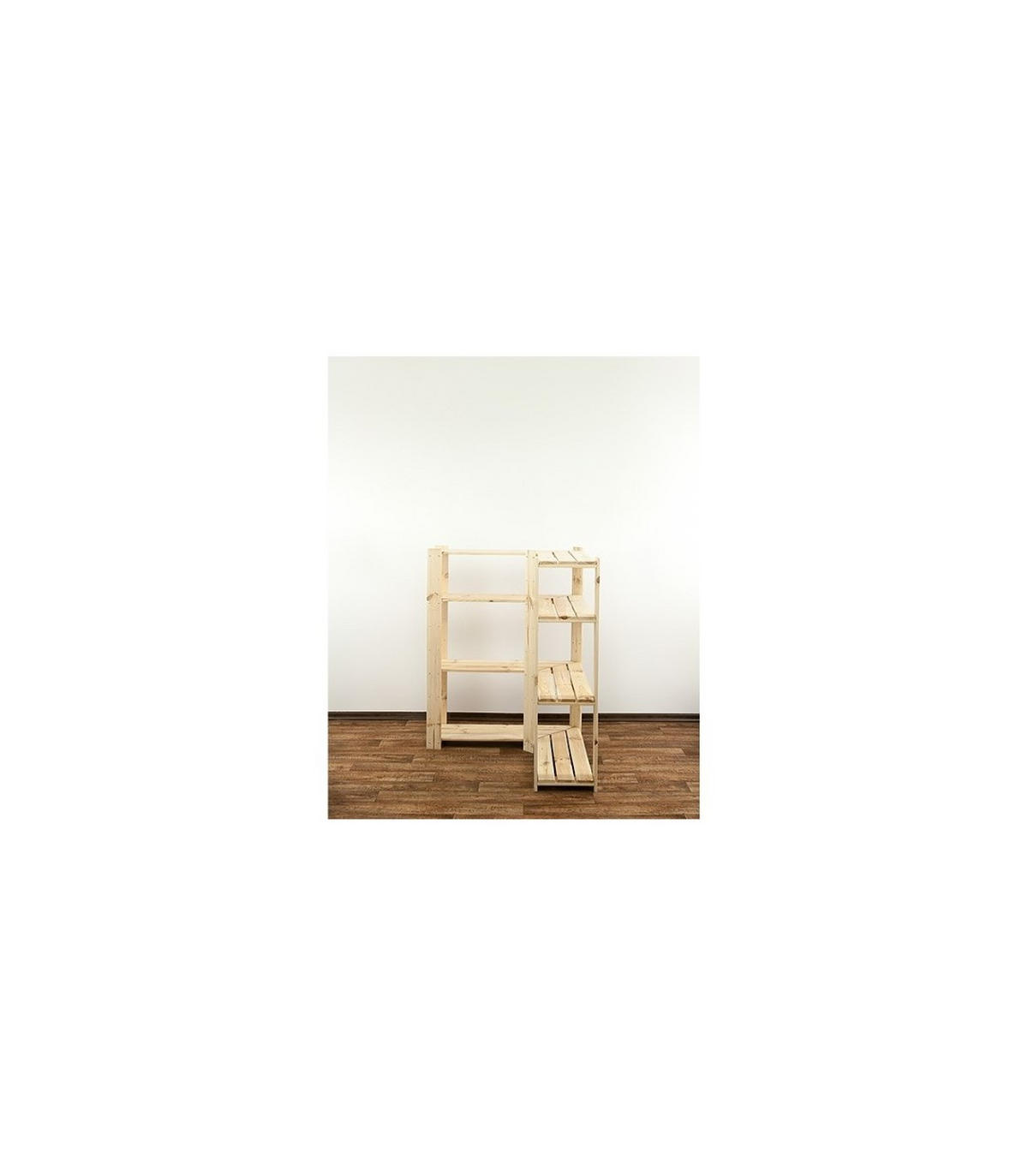 ECKREGAL WOODLAND 115x85x30cm Fachlast 120kg 4 Fachboden Kiefernholz Natur - Naturfarben, Holz (85/115/30cm) - PROREGAL