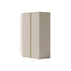 DREHTÜRENSCHRANK MURO 95/195/95cm 2-türig Beige - Beige, Holzwerkstoff (95/195/95cm) - MASSENO