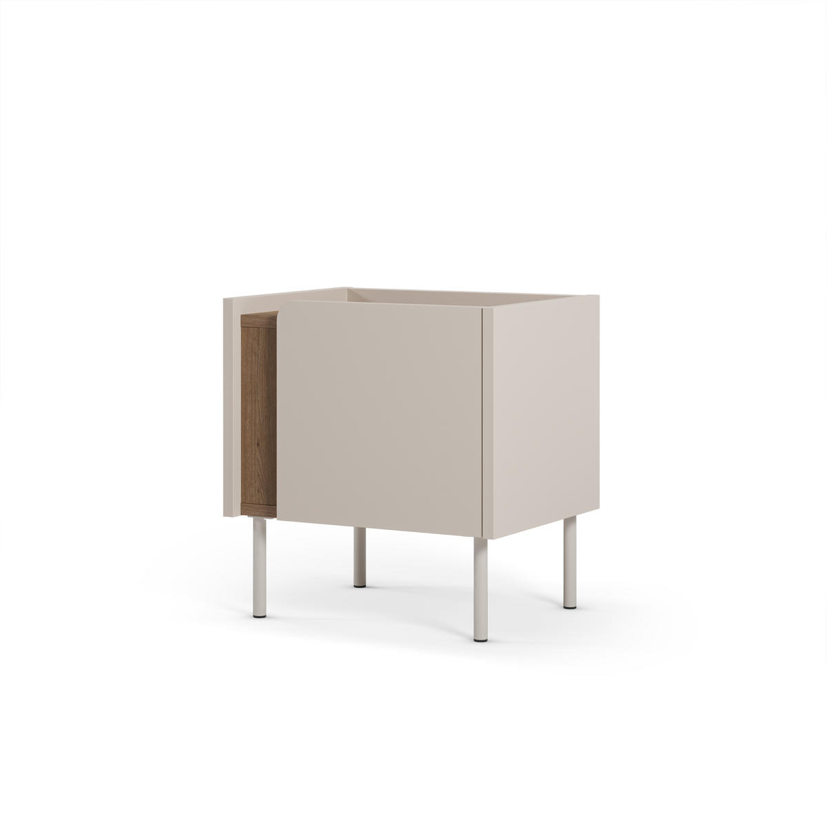 NACHTTISCH Lucile Beige 45/35/47.5 cm - Beige, Holz (35/47.5/45cm) - Drawer