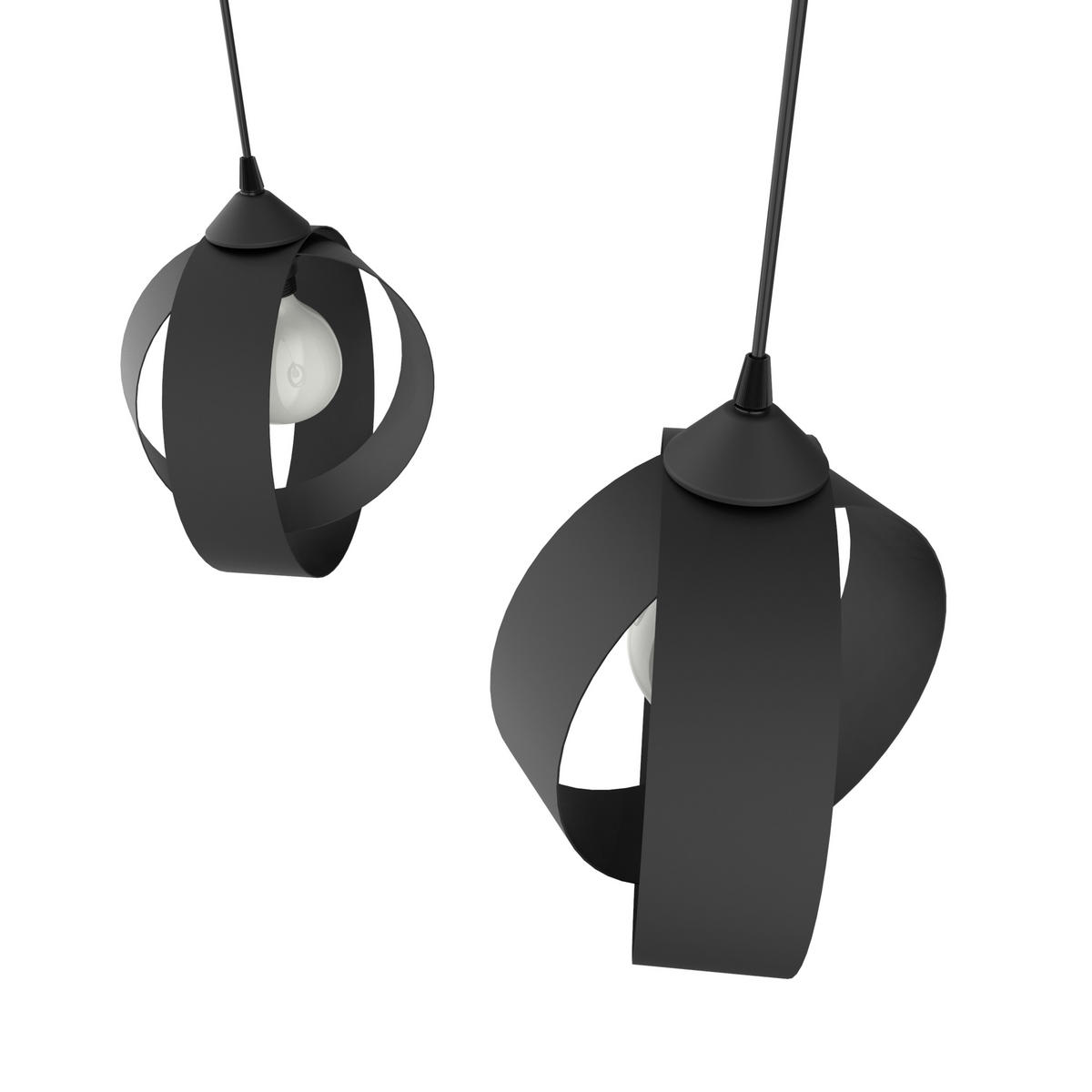 HÄNGELEUCHTE - Schwarz, Metall (7/25/25cm) - Lumicom