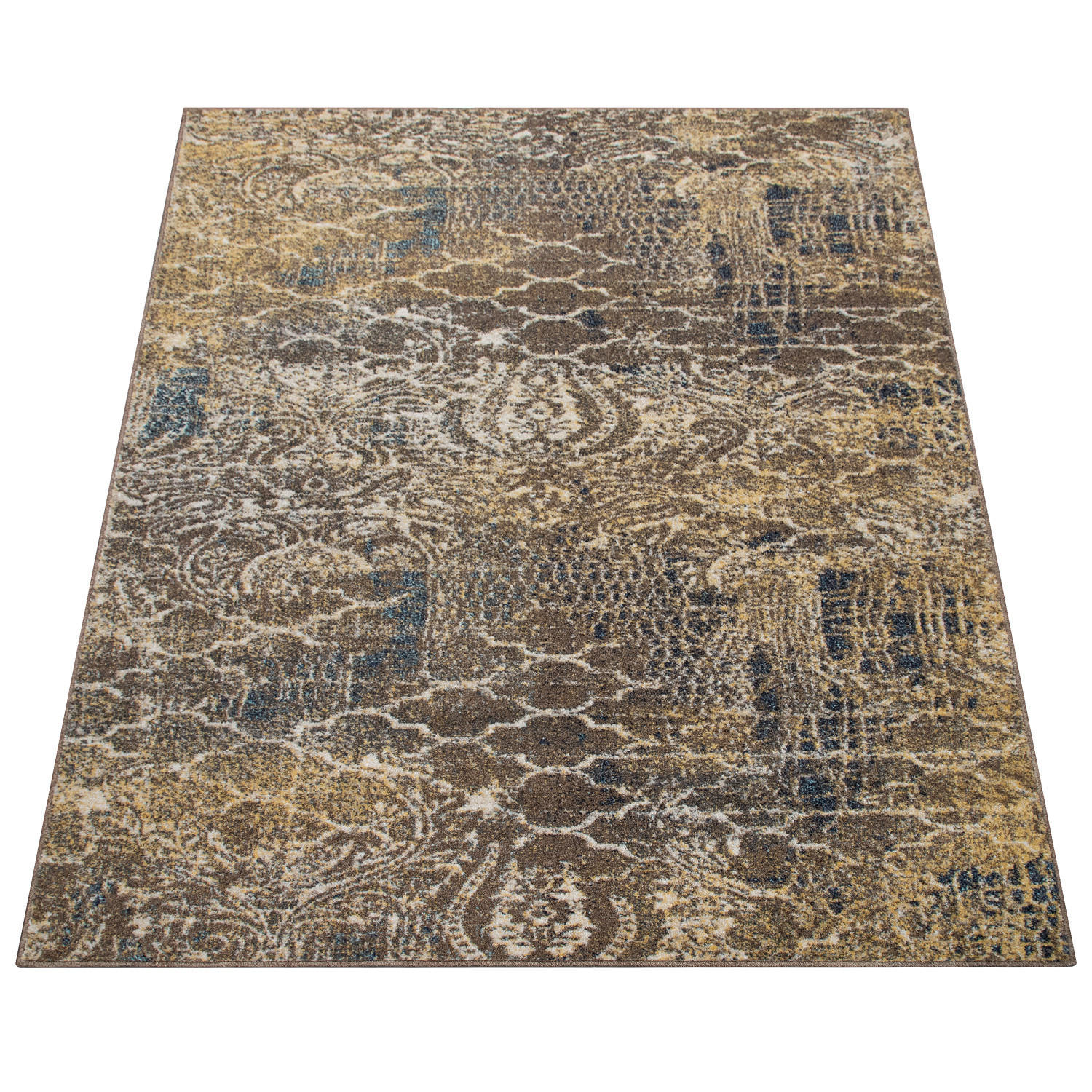 Paco Home Kurzflorteppich Blau 80x150 cm