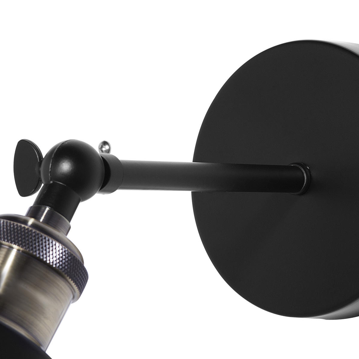 WANDLEUCHTE 2er-Set Lovat 25/14/26 cm - Schwarz, Metall (14/26/25cm) - Beliani