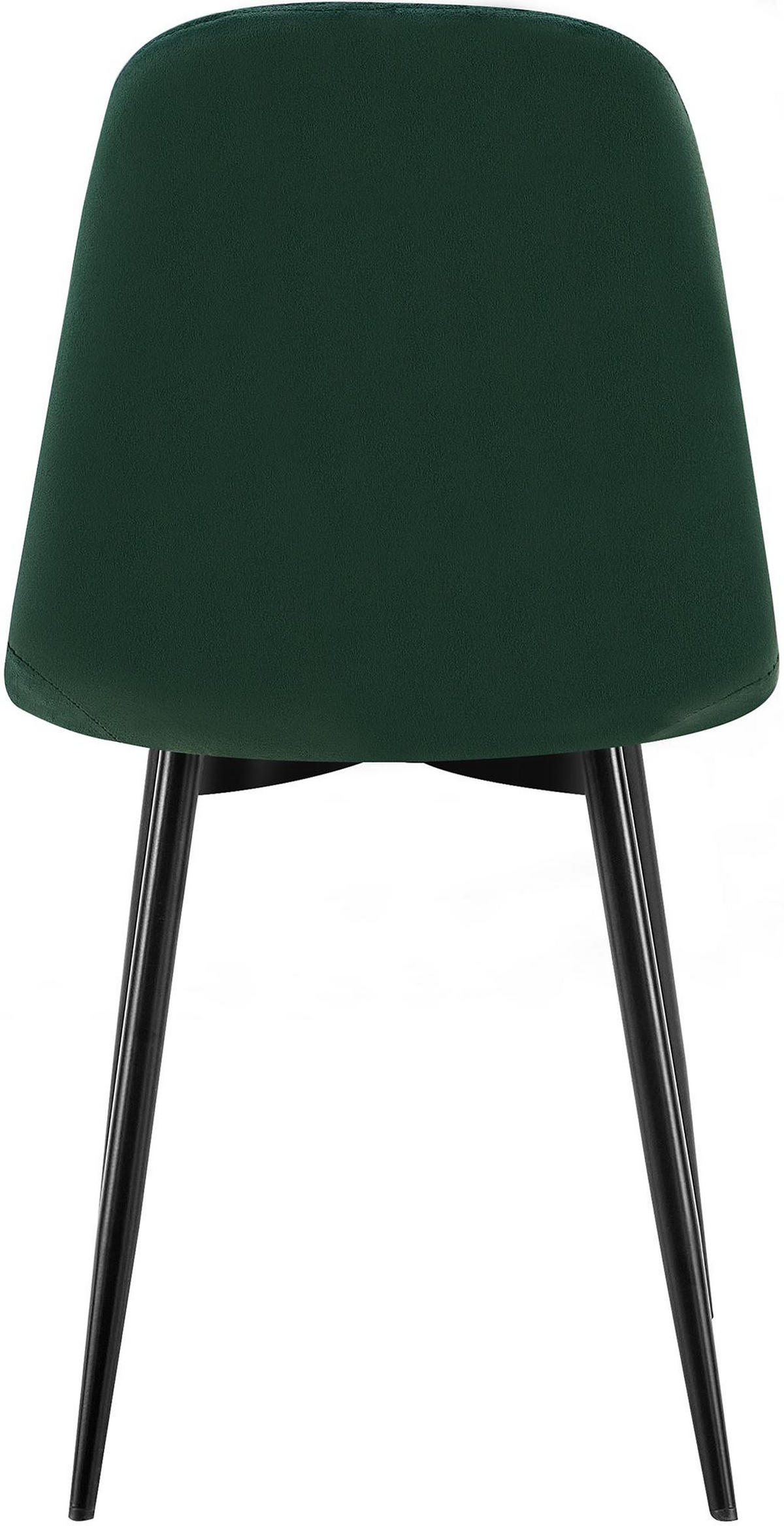 STUHL Metall grün - Schwarz/Grün, Textil/Metall (45/88/54cm) - CLP