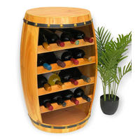 WEINREGAL Holz Weinfass Natur 70 cm 371 - Braun, Holz (48/70/48cm) - DanDiBo