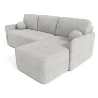 ECKSOFA Grau BLUMEN Boucle Rechts - Grau, Textil (212/142cm) - Sepro Meble