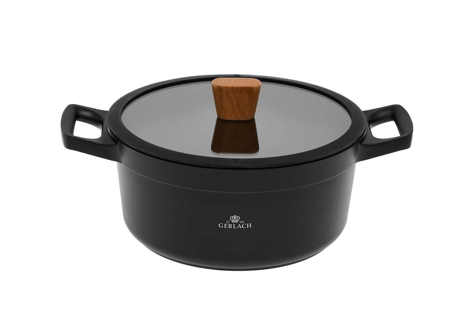 KOCHTOPF Natur Schwarz 33/26/13.5 cm Metall - Schwarz, Metall (26cm) - Mondex