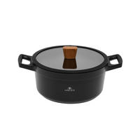 KOCHTOPF Natur Schwarz 33/26/13.5 cm Metall - Schwarz, Metall (26cm) - Mondex