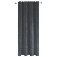 VORHANG Kräuselband Samt 140/145 cm Anthrazit - Anthrazit, Textil (140/145cm) - TiborTex