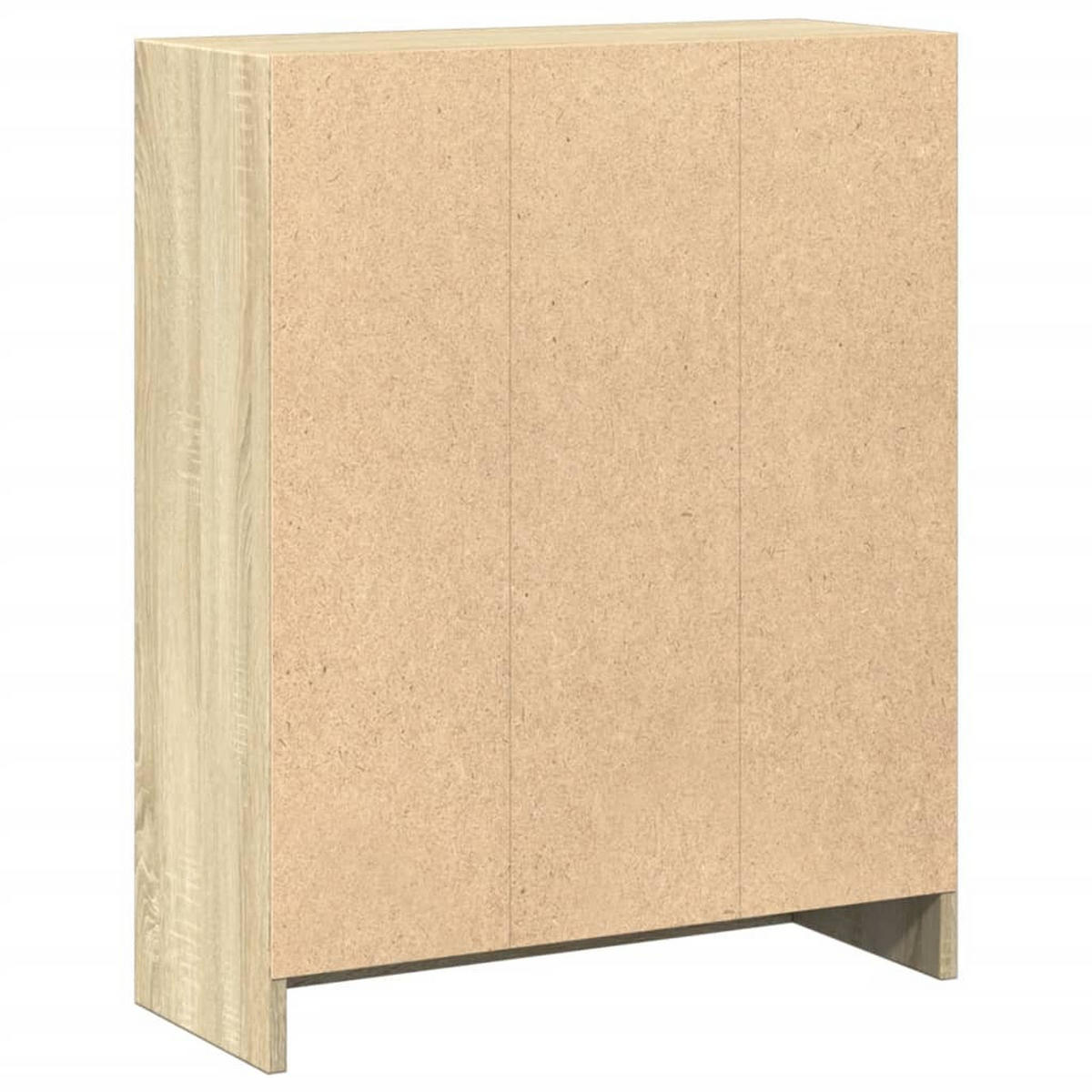 BÜCHERREGAL mit 2 Fächern 60/24/76 cm aus Holzwerkstoff Sonoma-Eiche Dekor - Sonoma Eiche, Holz (60/76/24cm) - vidaXL