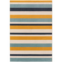 TEPPICH Dessert Blau/Gelb 160x230 cm - Blau, Textil (160/230cm) - benuta Pop