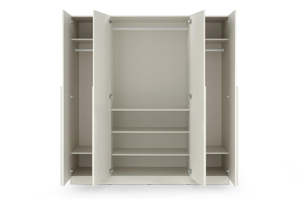 DREHTÜRENSCHRANK BRISSO BR1 200/210/60,5 cm in Kaschmir - Kaschmir, Holzwerkstoff (200/210/61cm) - Deine Möbel 24