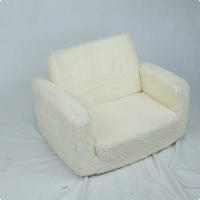 KINDERSOFA beige 43/60/43 cm - Grau, Textil (43/43/60cm)