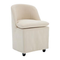 POLSTERSTUHL DE-36250 2er-Set mit Universalrollen Beige - Beige, Metall (53/78.5/53.5cm) - ComfortXL
