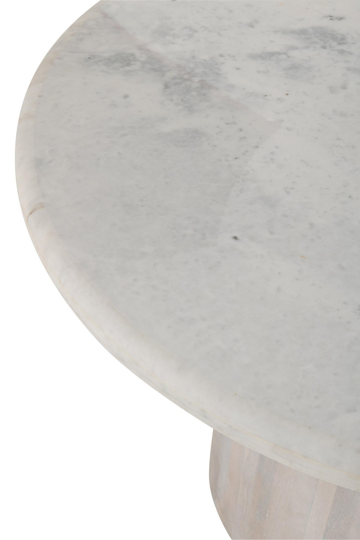 ESSTISCH RUND MARMOR Weiß - Weiß, Stein (102/102/76cm) - J-Line
