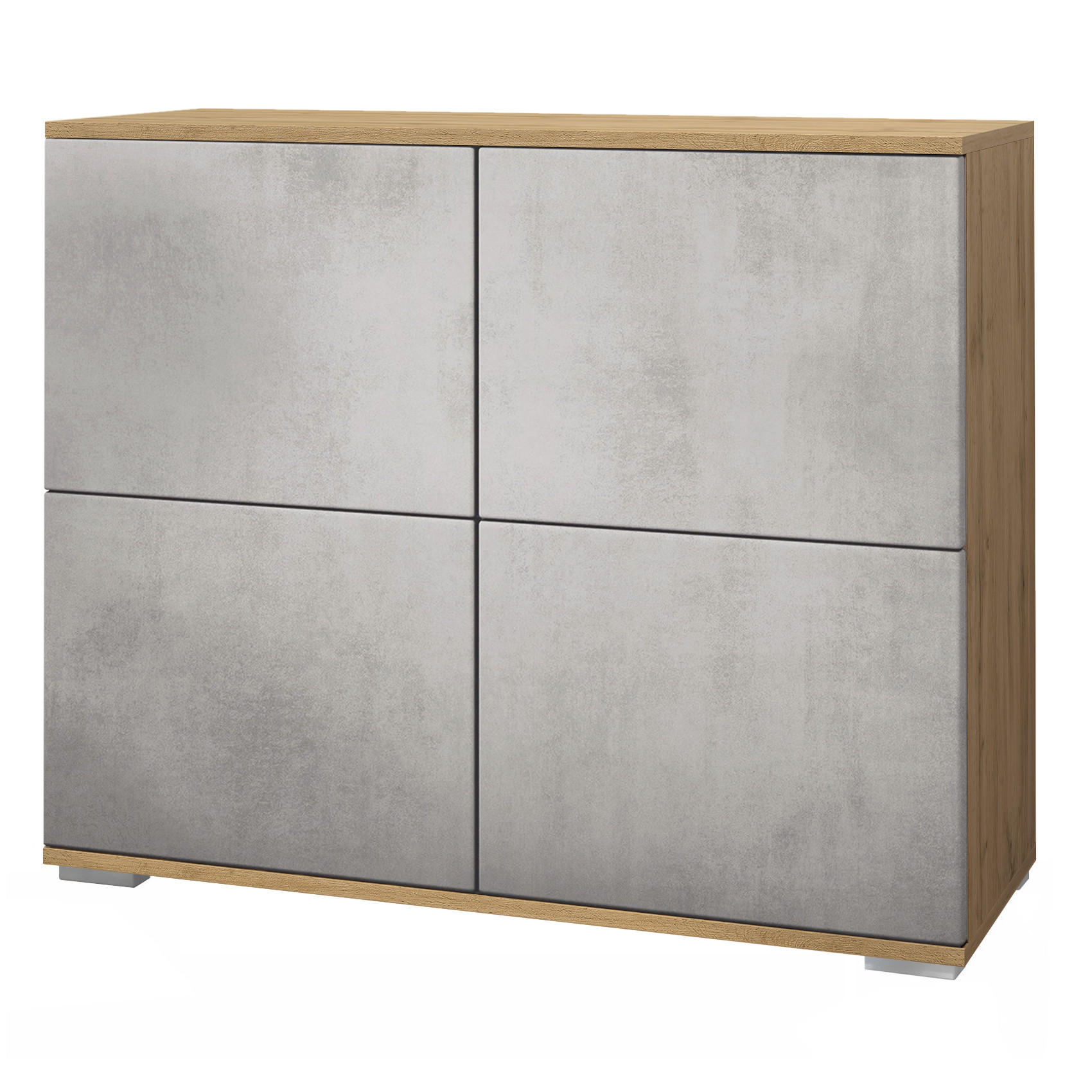 Vladon Kommode Hellgrau 92.5x75.5x35 cm
