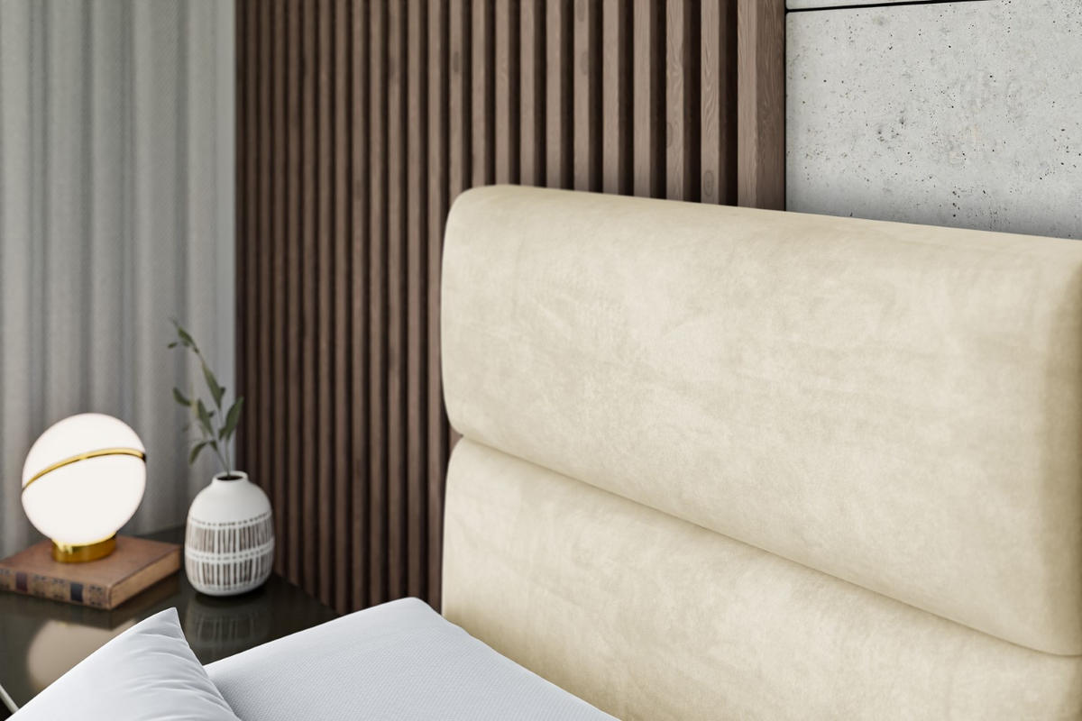 BOXBETT mit Matratze H4 und Lattenrost - BOXI3 - 140x200 cm - H4 - Beige - Beige, Holzwerkstoff (140/200cm) - ALTDECOR