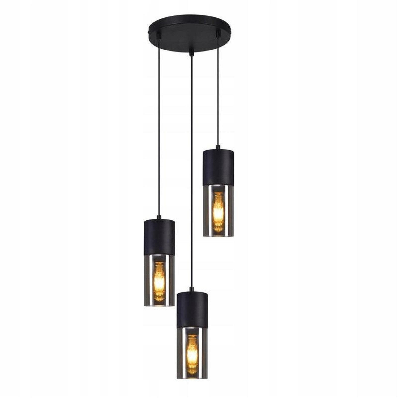 ZMH Pendelleuchte Schwarz 54x9x180 cm