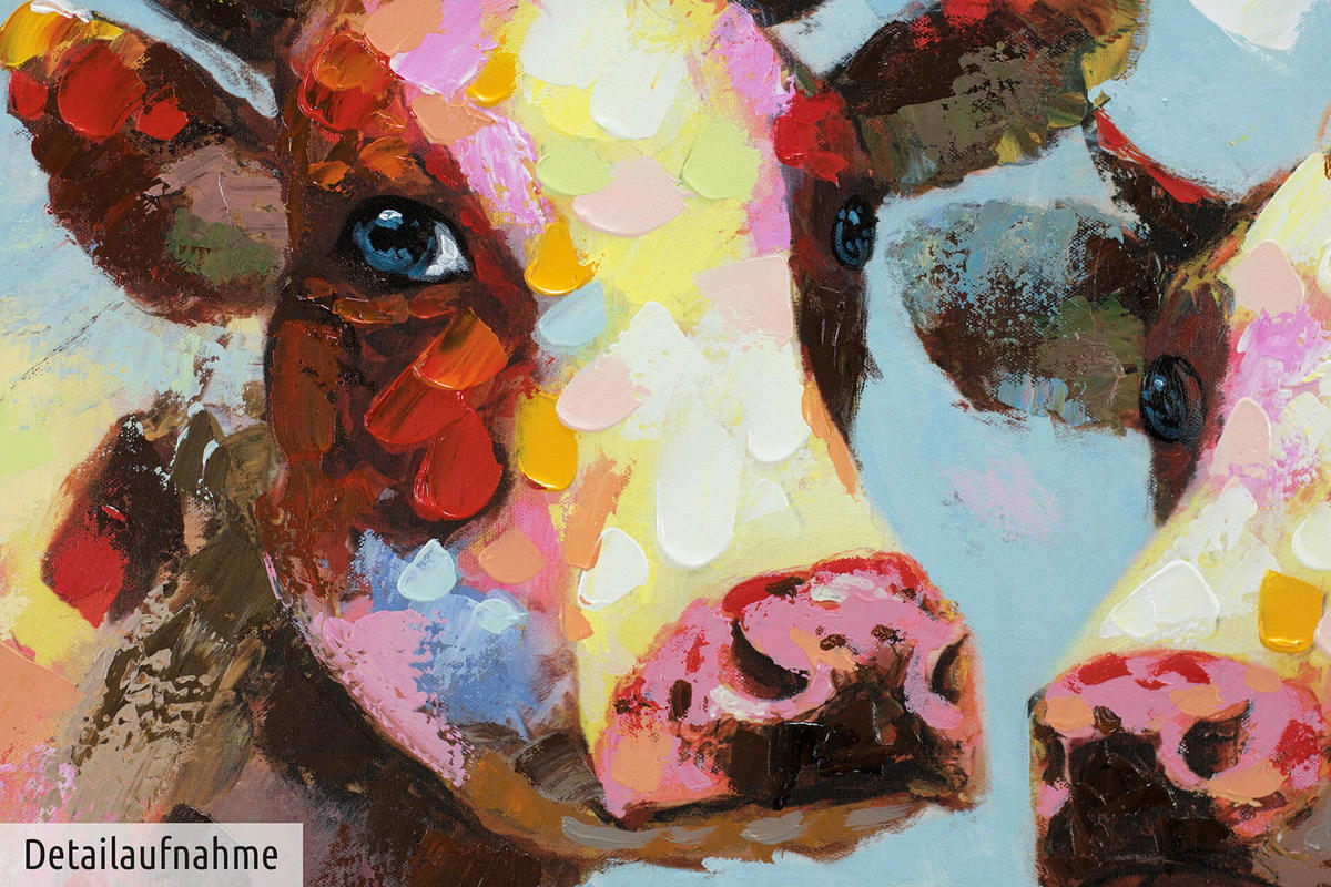 ÖLGEMÄLDE 120/60 cm - Multicolor, Holz/Textil (1.84/60cm) - KUNSTLOFT