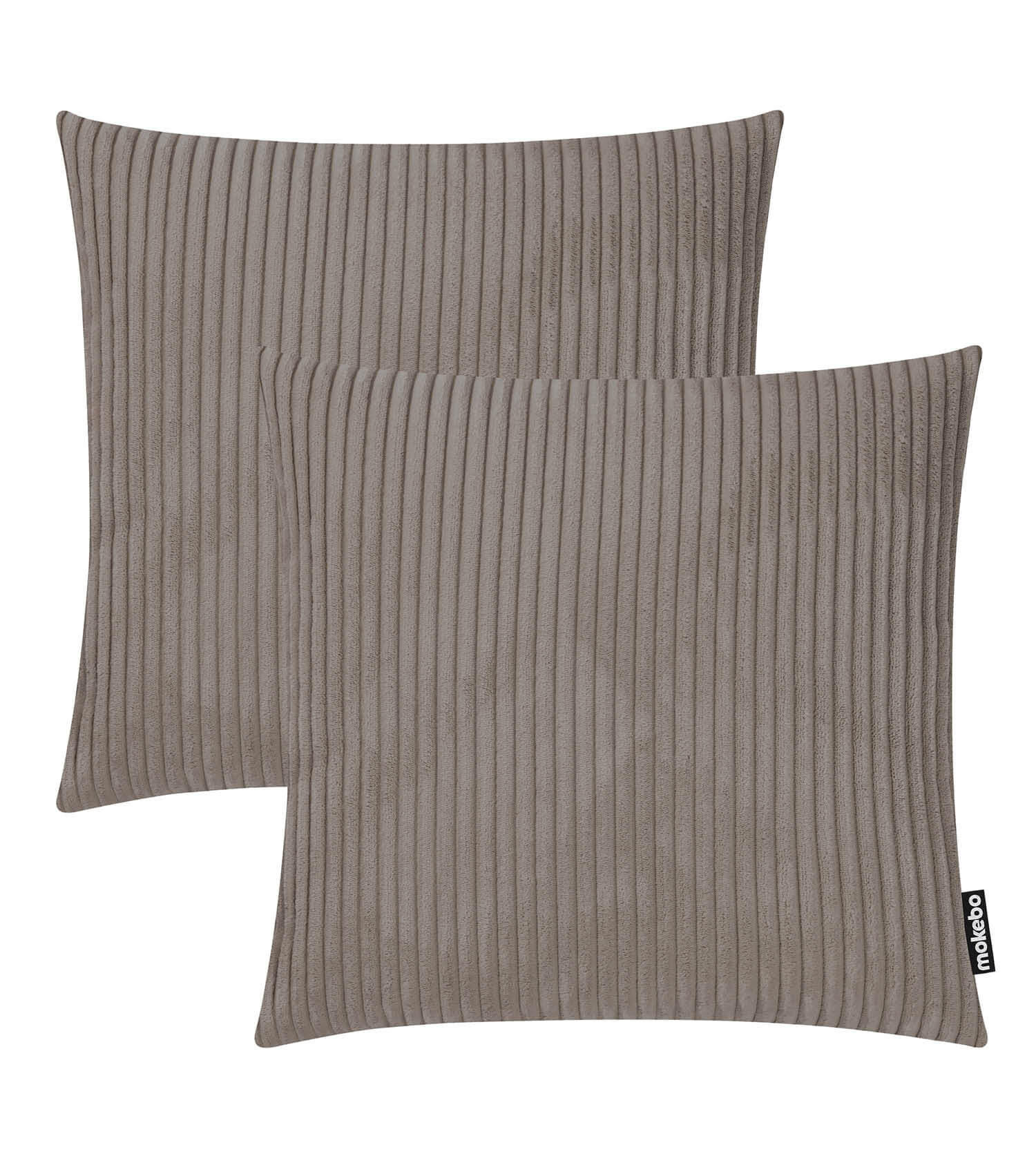 DEKOKISSEN SET Die Kuschelbuddies - Taupe, Textil (45/45cm) - Mokebo