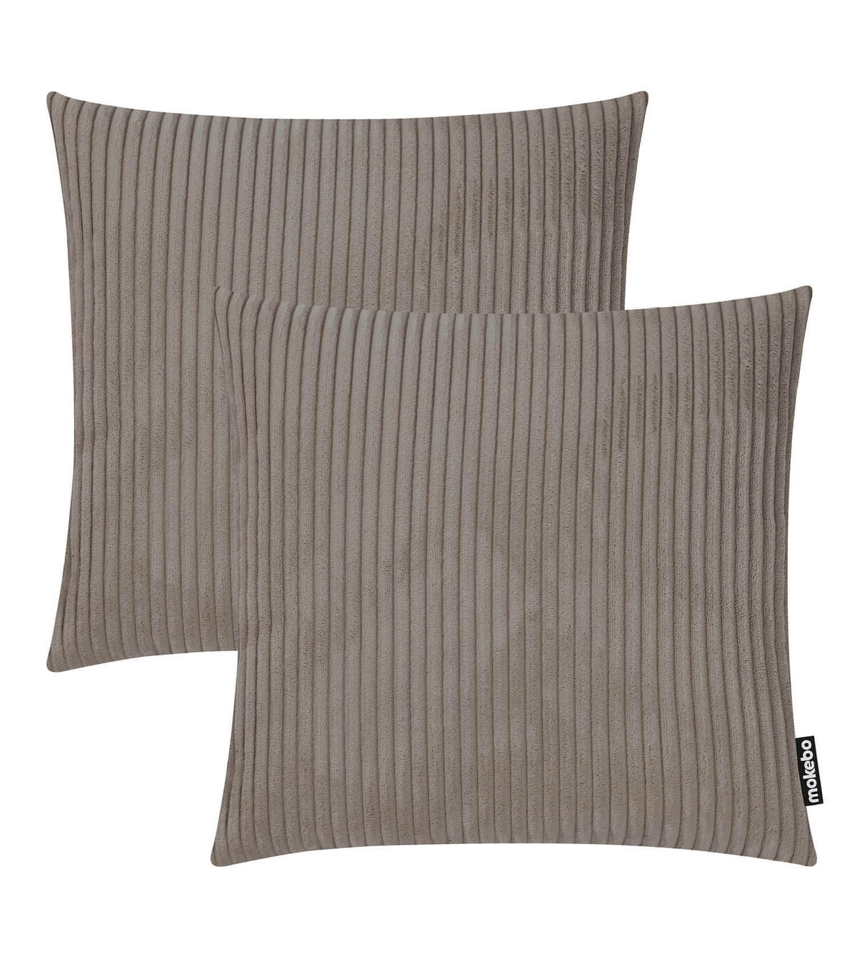 DEKOKISSEN SET Die Kuschelbuddies - Taupe, Textil (45/45cm) - Mokebo