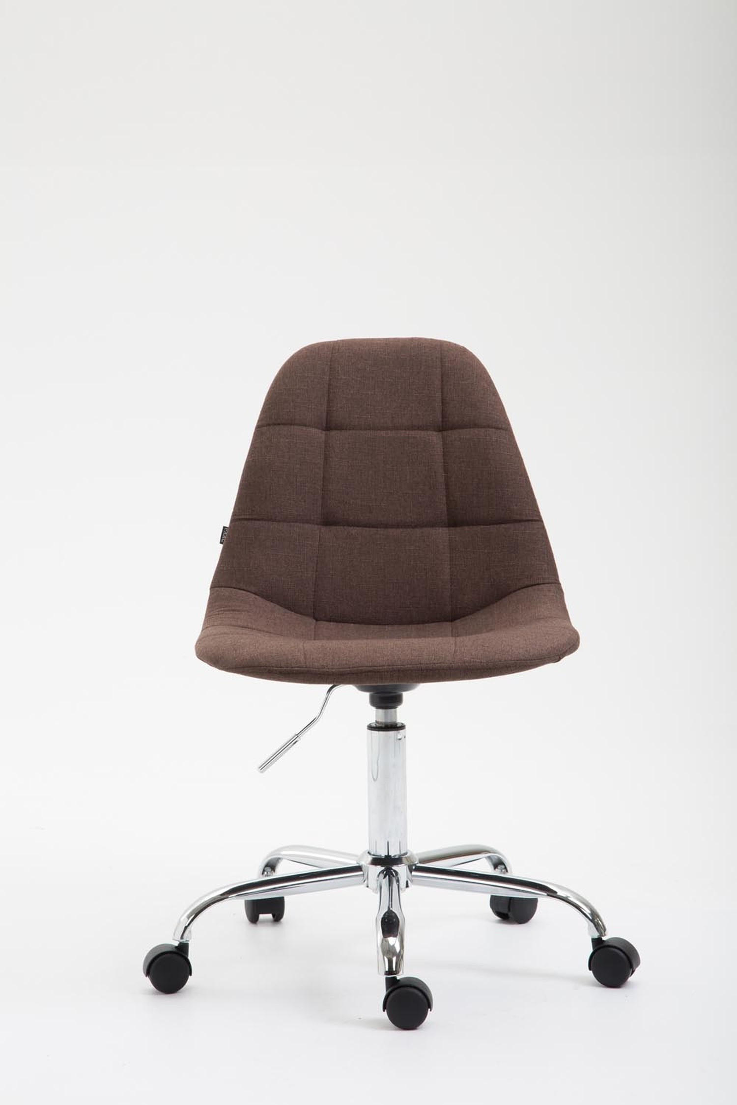 BÜROSTUHL Rhein, Stoff Braun - Braun, Textil/Metall (47/89/56cm) - TPFLiving