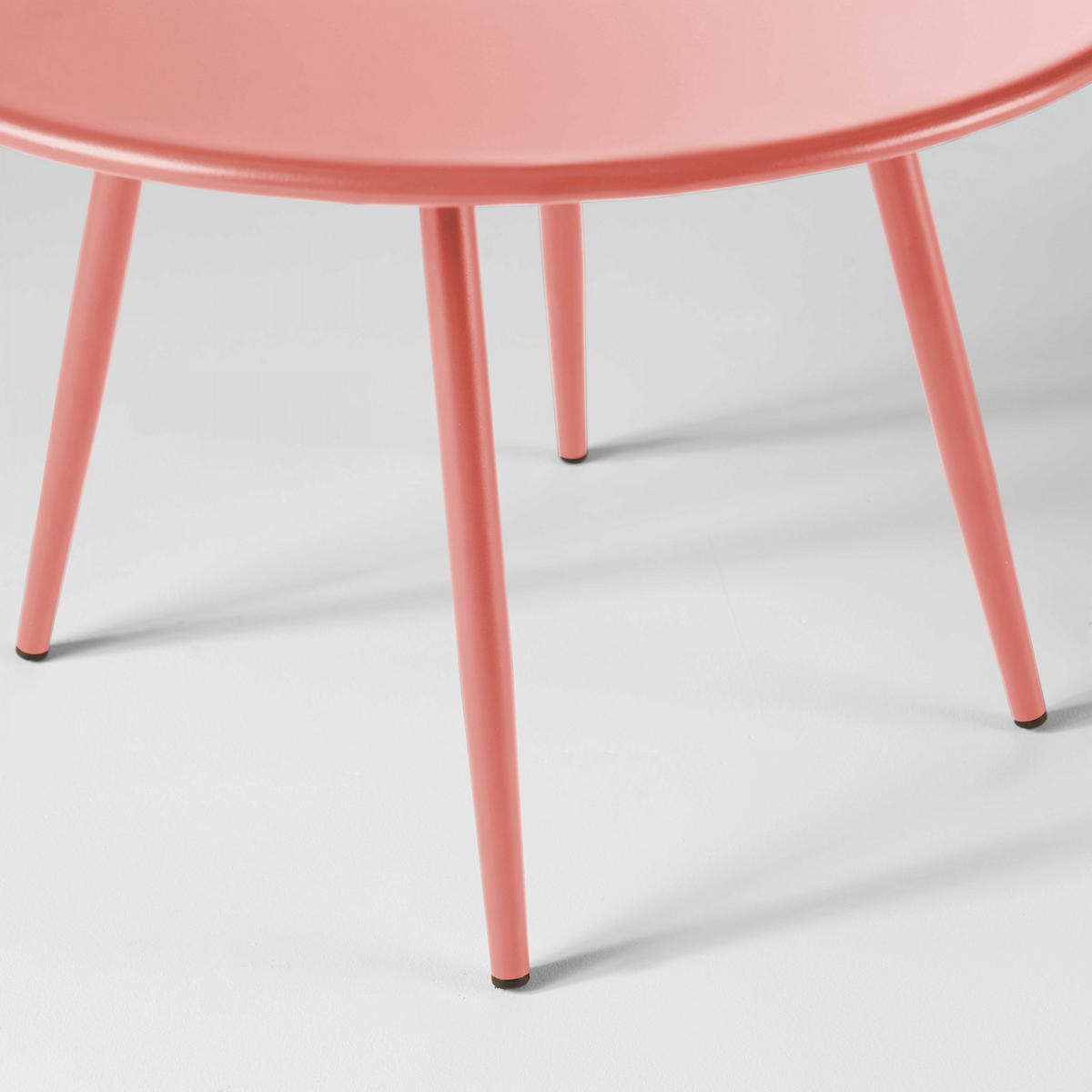 GARTEN-LOUNGETISCH, Lehm - Pink, Metall (90/50/34cm) - Oviala