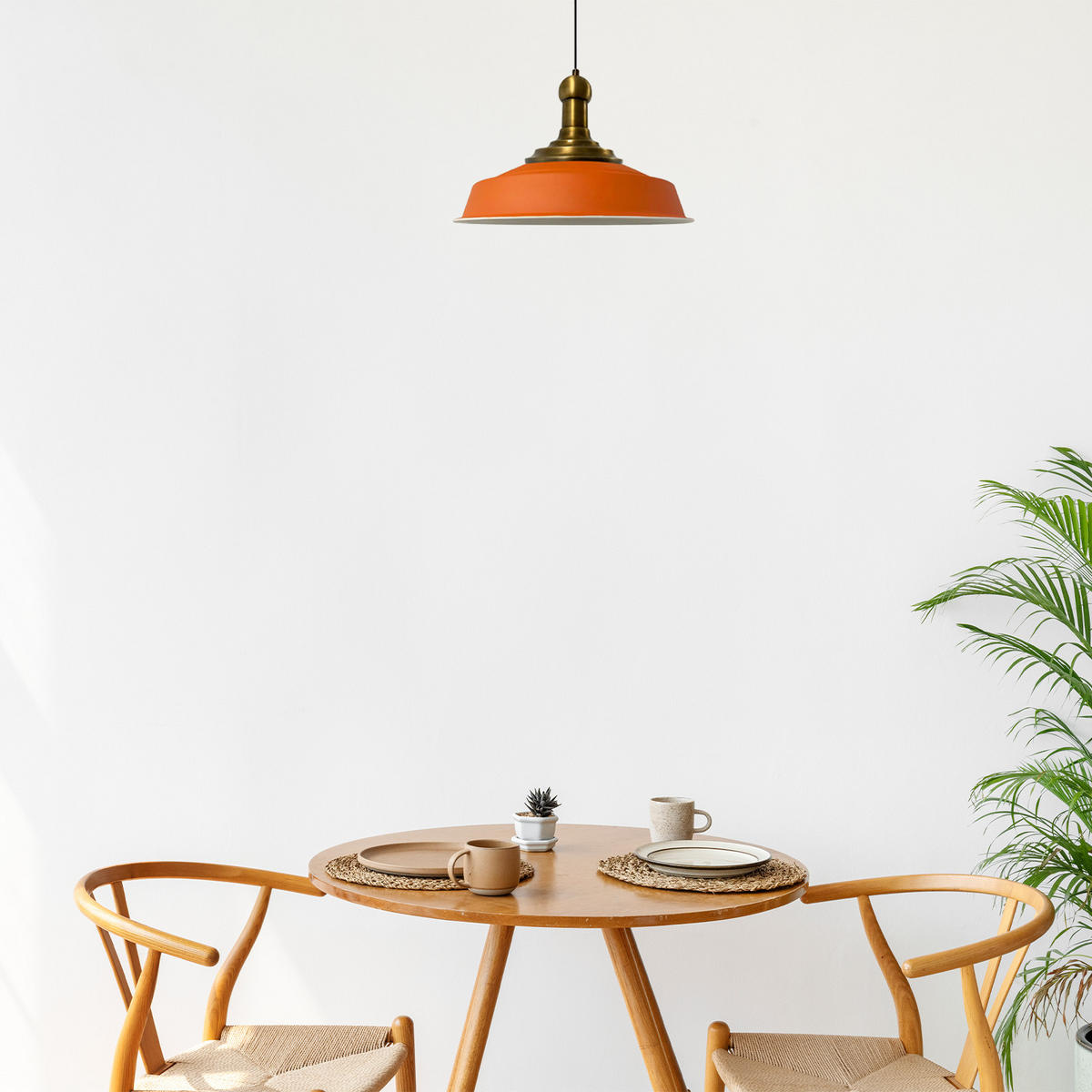 KÜCHENLAMPE Asletl Long-Knob 40/30 cm - Orange, Metall (30/40/30cm) - Bamyum