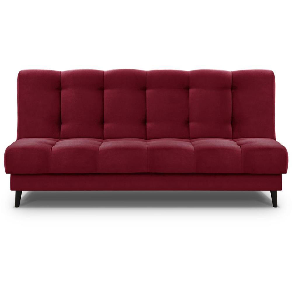 3-SITZER Schlafsofa Nancy bordeaux - Bordeaux, Holz/Textil (220/89/93cm) - Beautysofa