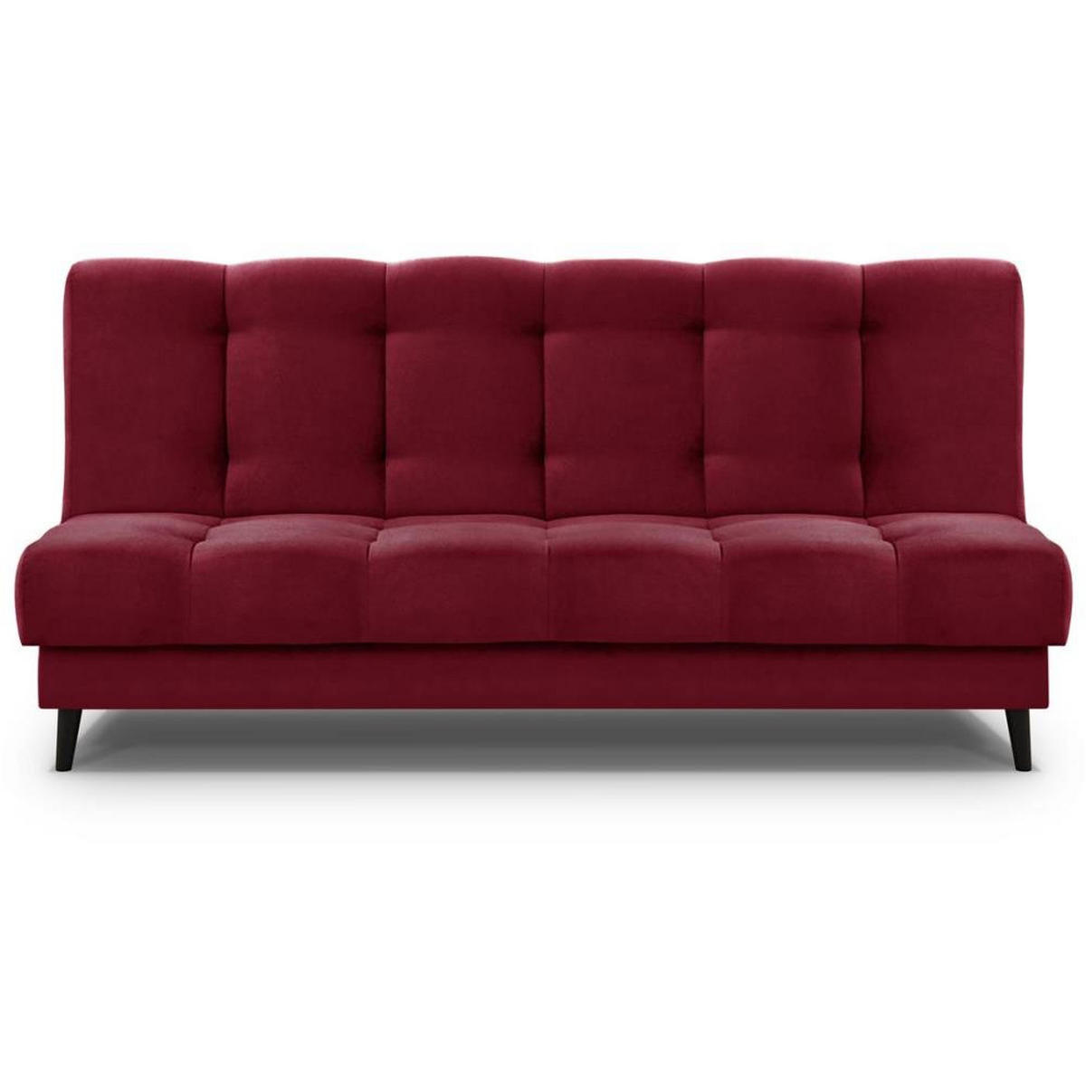 3-SITZER Schlafsofa Nancy bordeaux - Bordeaux, Holz/Textil (220/89/93cm) - Beautysofa