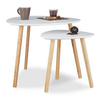 2XSATZTISCH - Multicolor, Holz/Holzwerkstoff (60/60/48cm) - Relaxdays