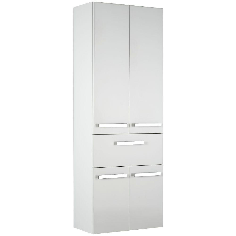 HOCHSCHRANK Fes-66 - Weiß, Holzwerkstoff (60/168/33cm) - Lomado
