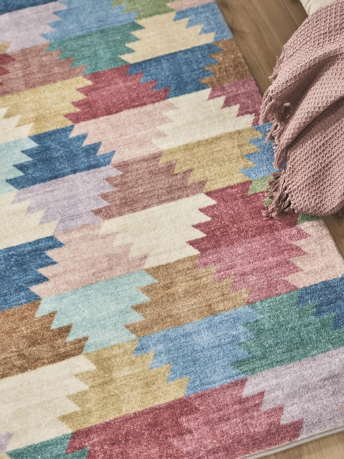 TEPPICH Mara Multicolor/Pink 160x230 cm - Multicolor, Textil (160/230cm) - benuta Pop