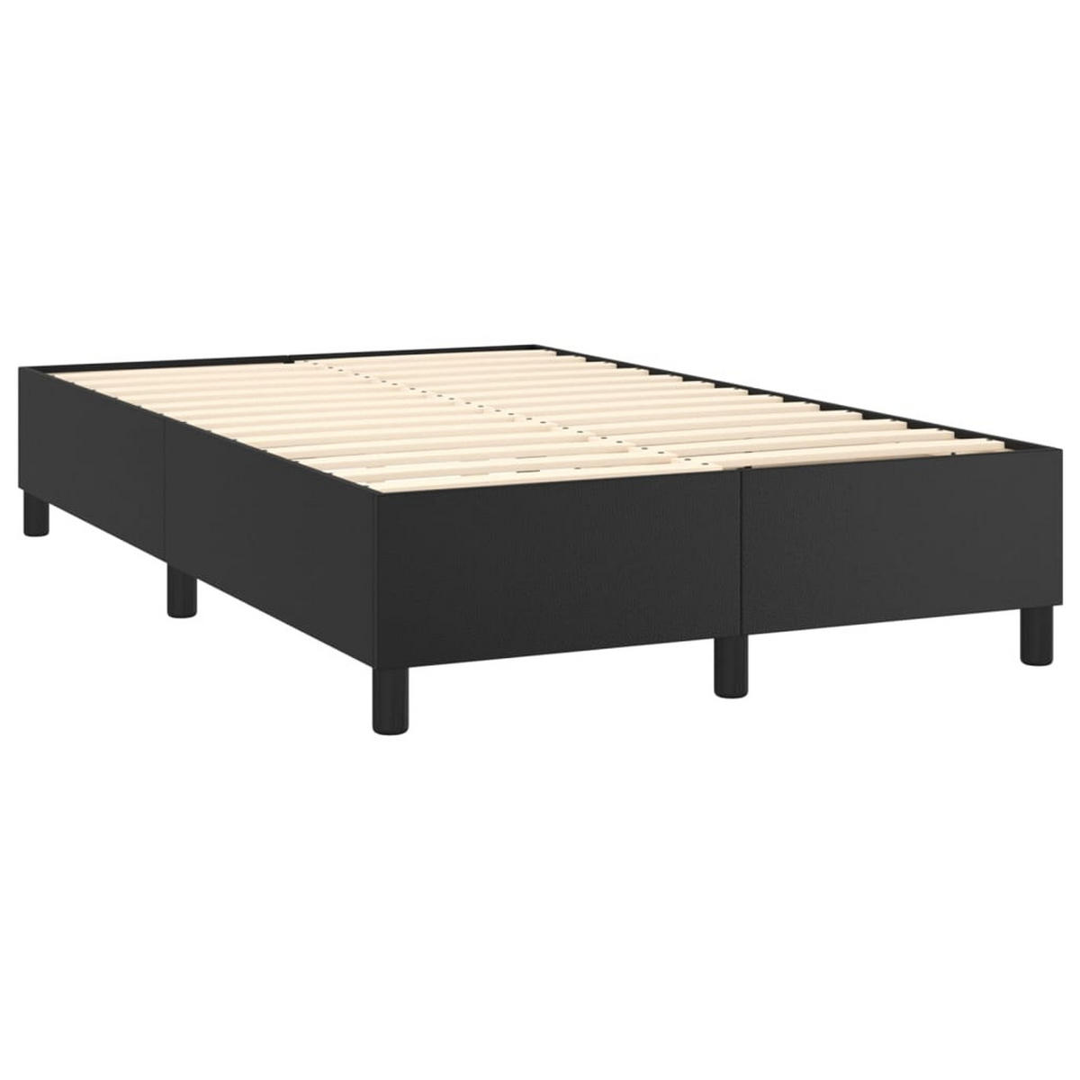 POLSTERBETT Rabjohns 120/203 cm - Schwarz, Holzwerkstoff (120/200cm) - Nettlife