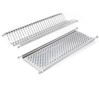 GESCHIRRABTROPFER für Hochschränke, Modul 800mm, Edelstahl - Edelstahlfarben, Metall (24/8/77cm) - EMUCA