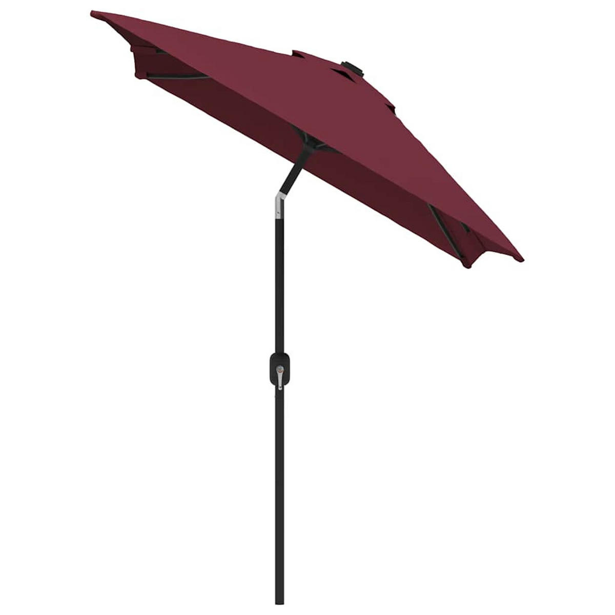 SONNENSCHIRM Mit Metall-Mast 300/200 Cm Bordeauxrot - Rot, Textil (300/200cm) - vidaXL