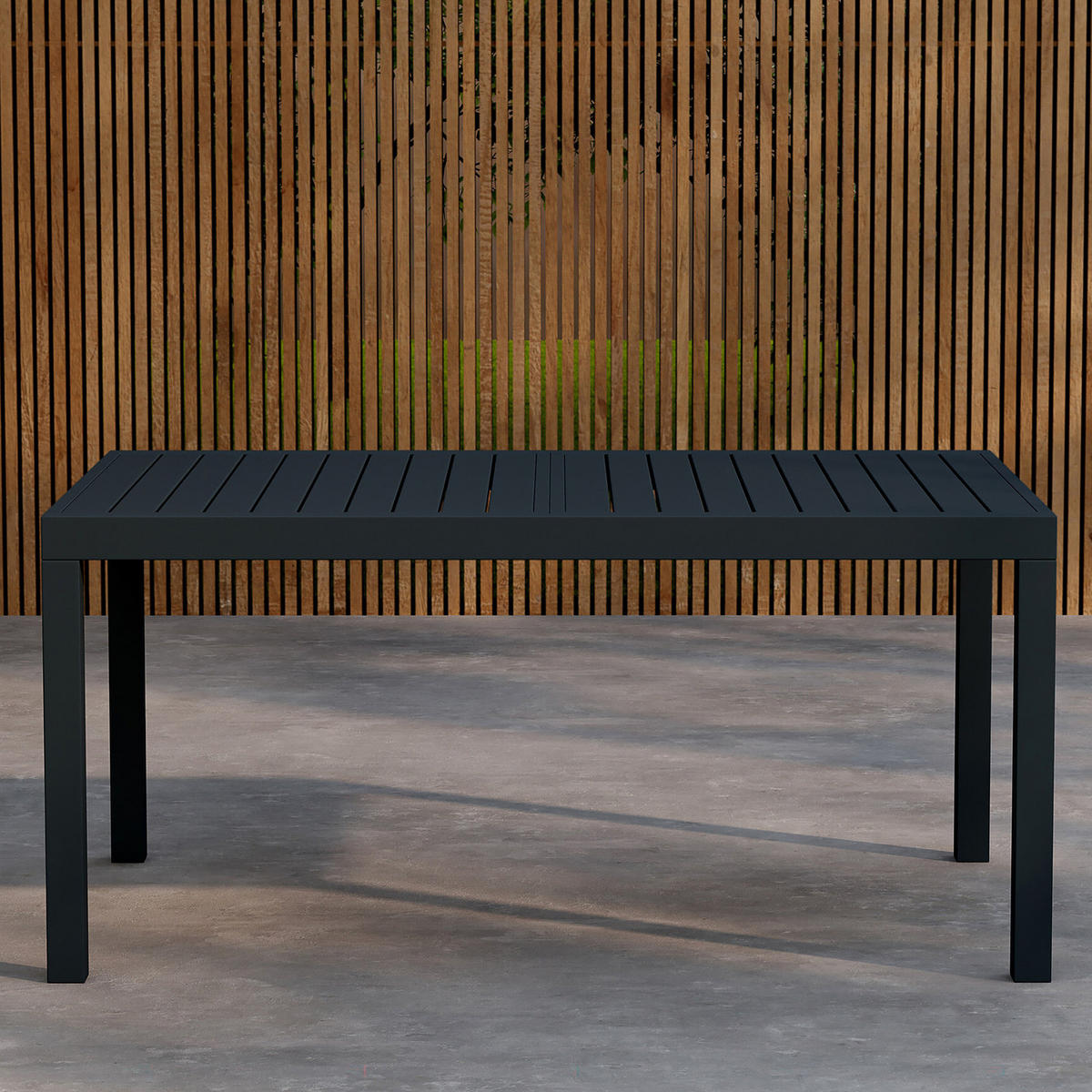 GARTENTISCH - Schwarz, Metall (240/100/75cm) - home24